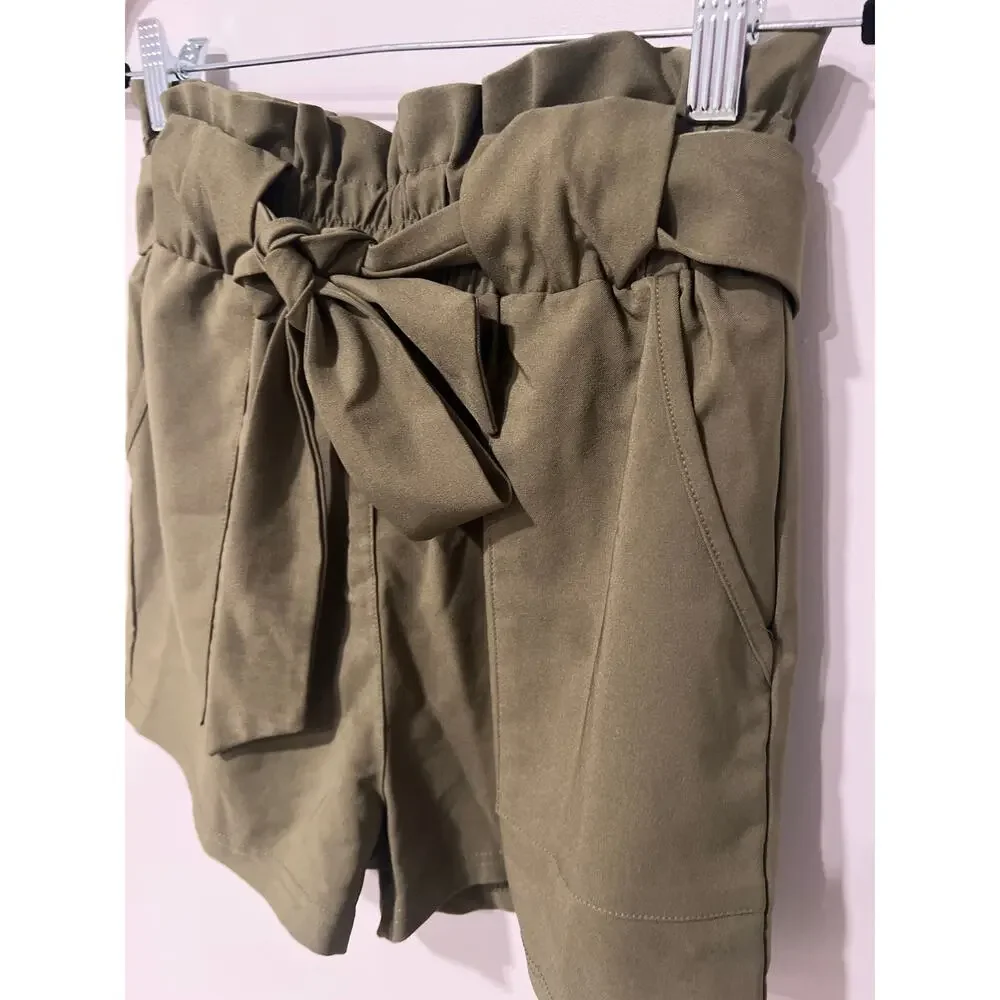 Grace Karin, Olive Green Shorts, Size M 1363o